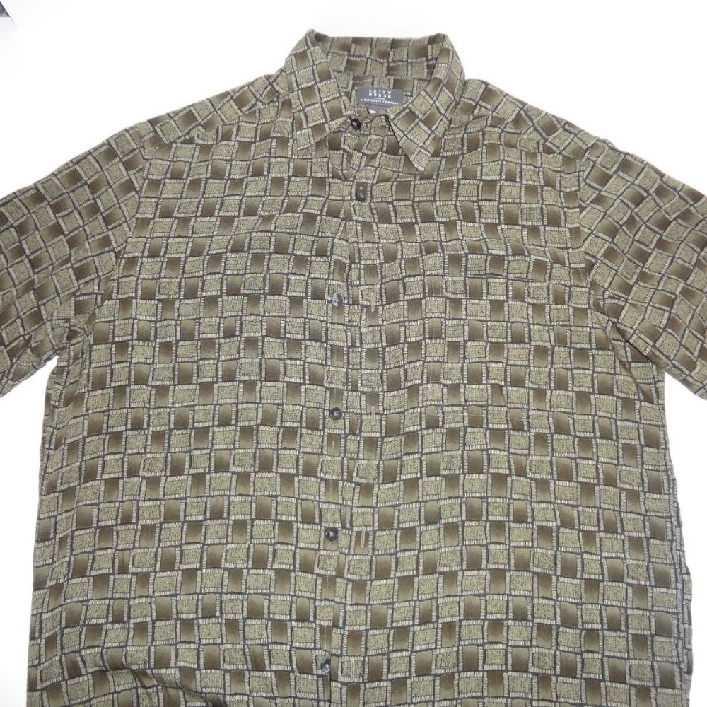 Crazy Horse Men's Gray Pattern Shirt